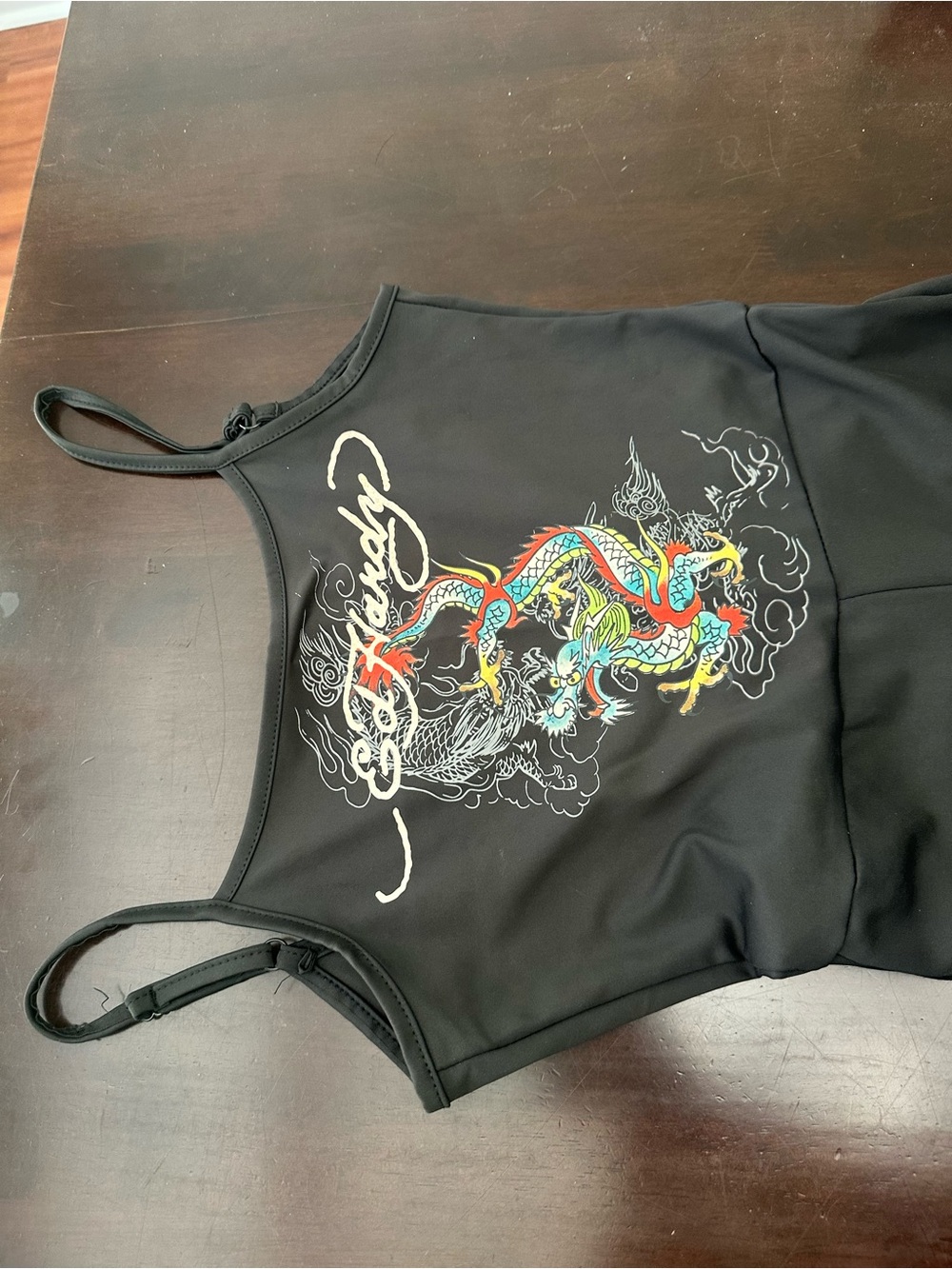 Ed Hardy Black Dragon Graphic Jumpsuit - Picture 4 of 8